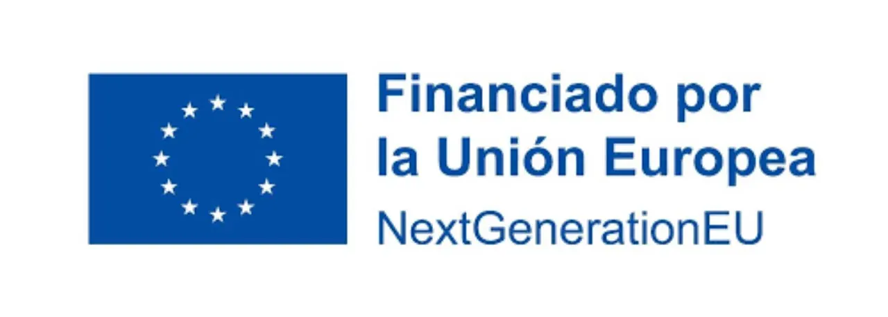 Logo de la Financiaciñon de la Unión Europea con los fondos de NextGenerationEU