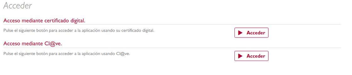 Opciones de Certificado Digital y Cl@ve para solicitar la ayuda de Kit Consulting
