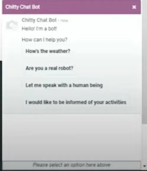 Odoo 16 chatbot con múltiples respuestas y árbol de selección