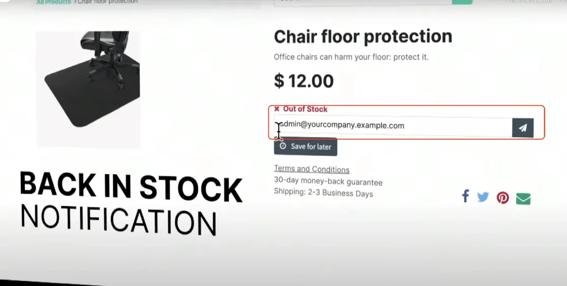 Recordar cuando regresa el producto a tener stock en Odoo 16