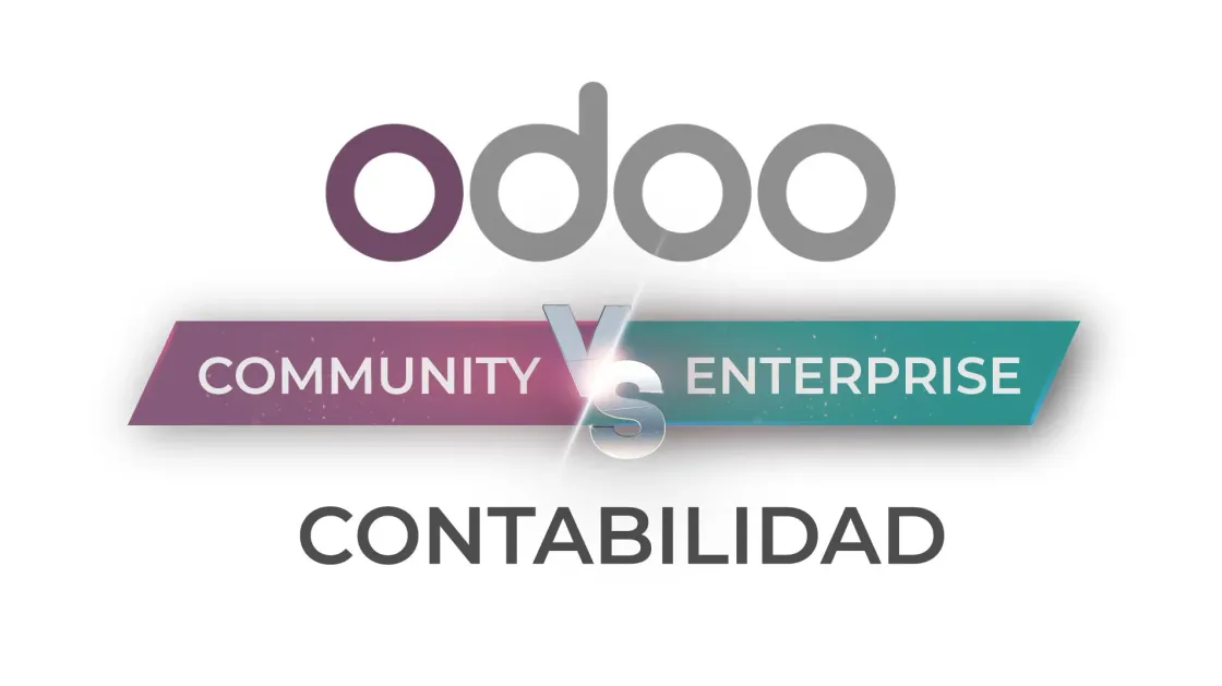 Logo de Odoo versión Community Vs. versión Enterprise en Contabilidad