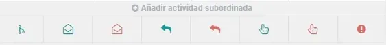 Captura de pantalla del módulo de Automatización de Marketing dándole a la opción de añadir actividad