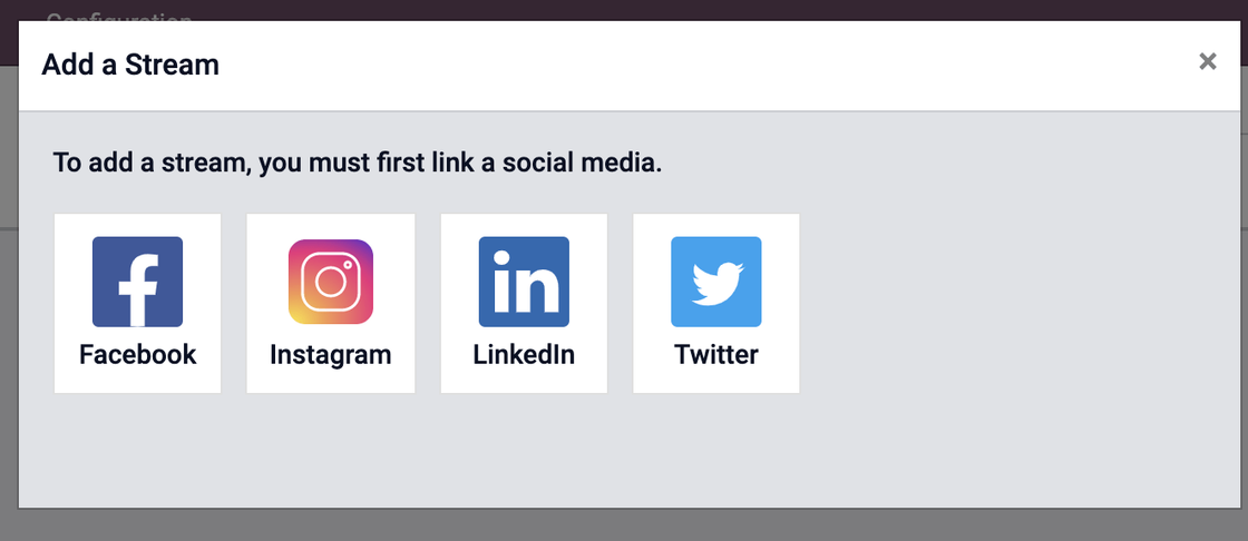 Captura para realizar un enlace a tus redes sociales