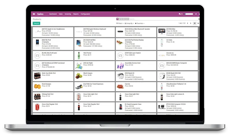 odoo ecommerce interface