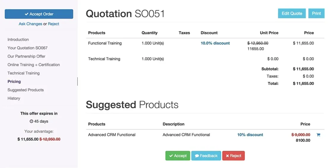 odoo ventas