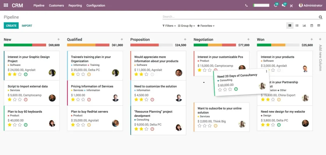 Odoo CRM