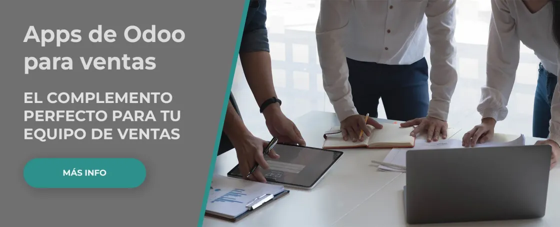 Banner de Apps de Odoo para ventas: el complemento perfecto para tu equipo de ventas