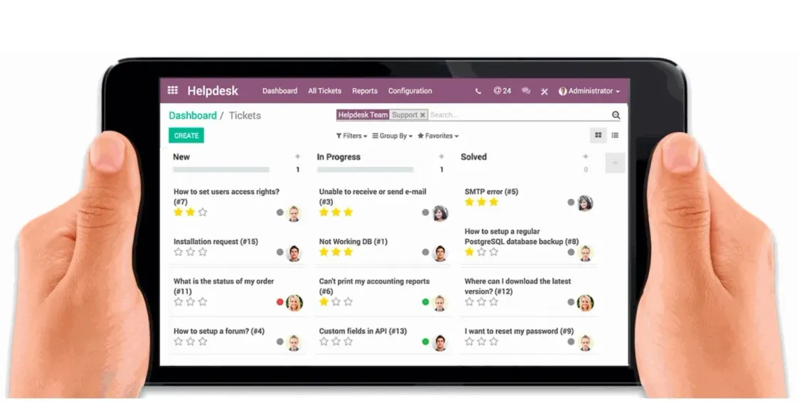 Brindale a tus clientes una atención completa utilizando Odoo Servicio de Asistencia