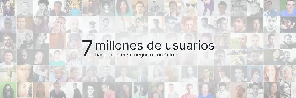 Banner de 7 millones de usuarios hacen crecer su negocio con Odoo