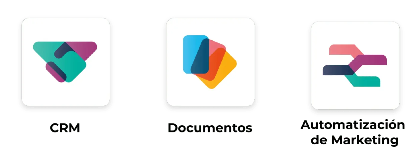 Iconos de diferentes módulos de Odoo