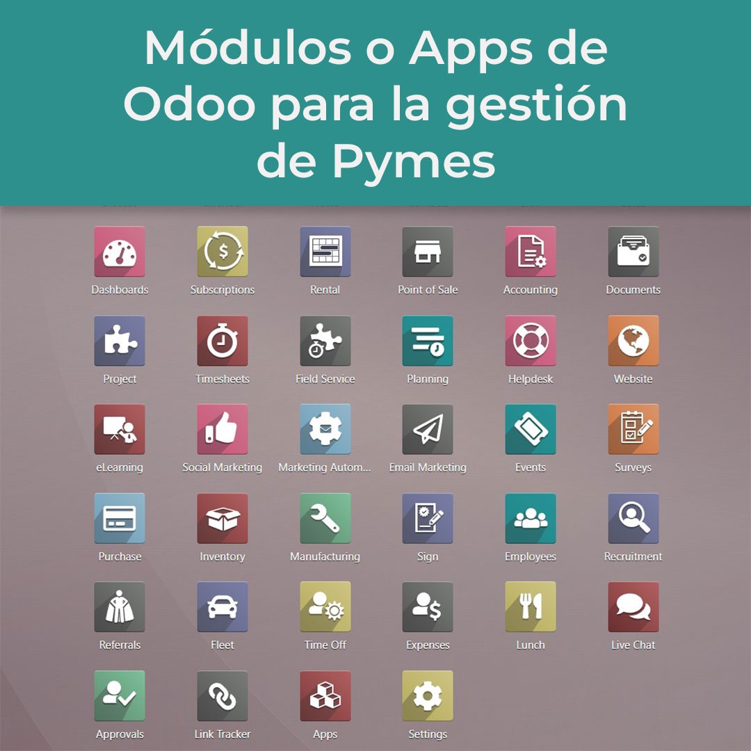 Título del artículo: Módulos o Apps de Odoo para la gestión de Pymes