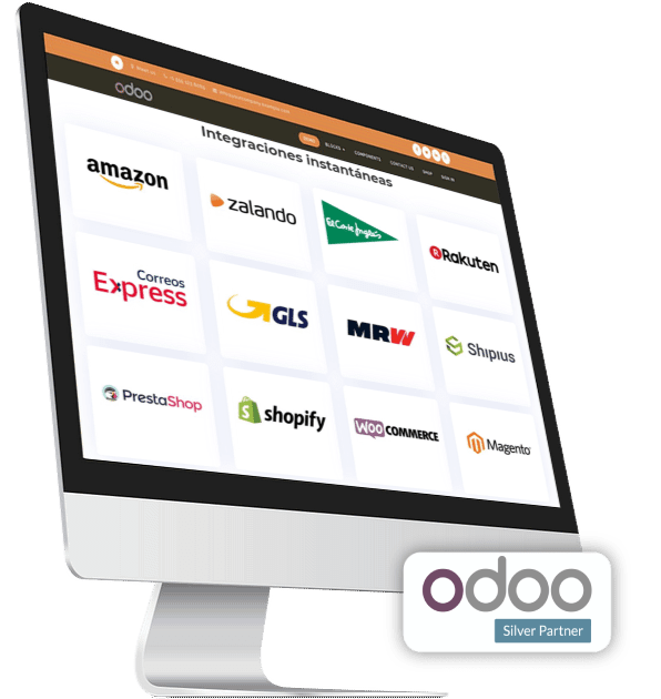 Un monitor que tiene distintos logotipos de integraciones que puede tener