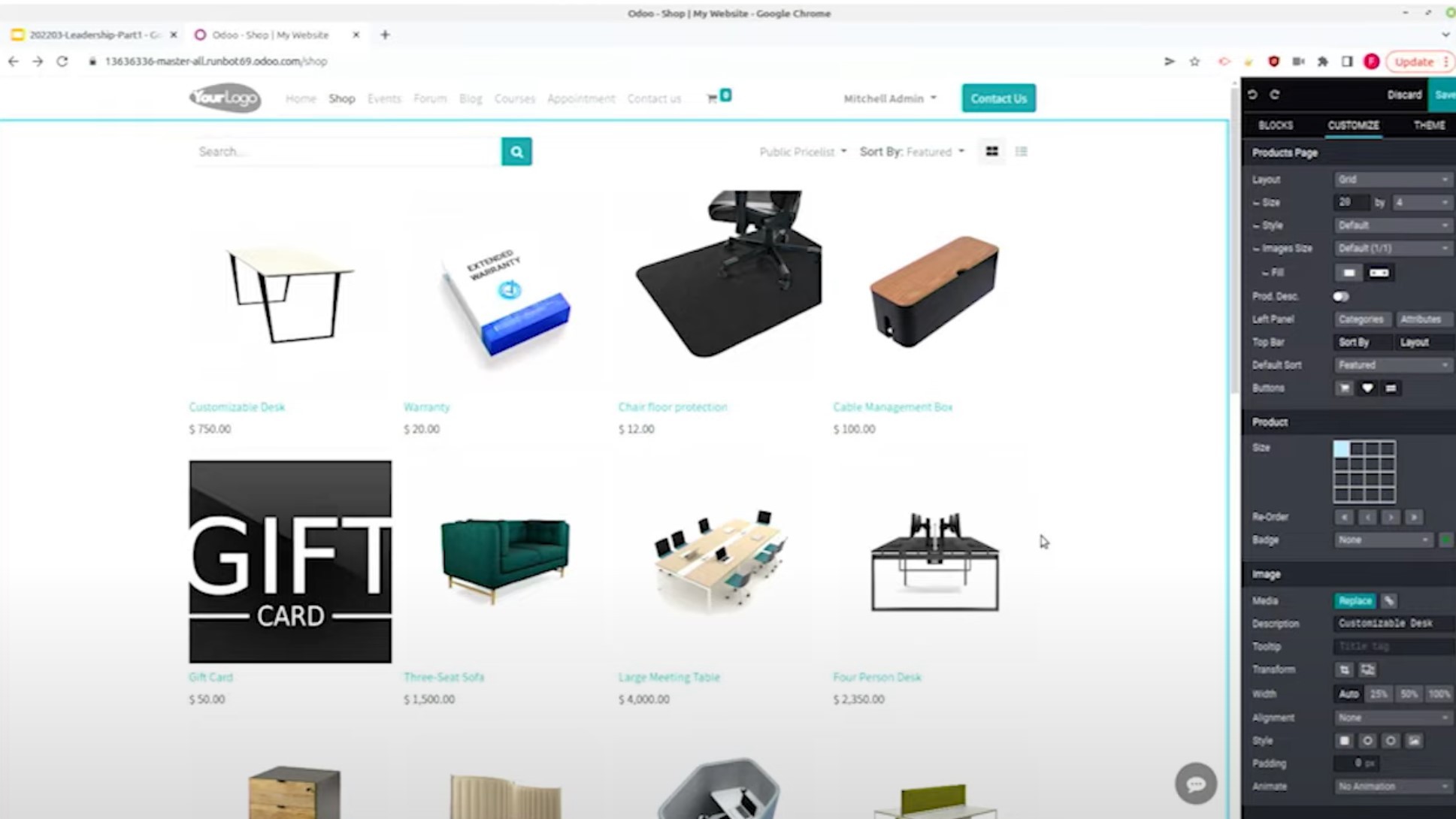 Nuevo constructor visual para sitios web en Odoo 16