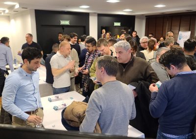 Sergio González en su stand durante el evento de Odoo Roadshow 2023