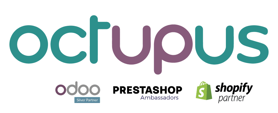 LogoOctupusParters Logo de Octupus como Odoo Silver Partner, Shopify Partner y Prestashop Ambrassadors