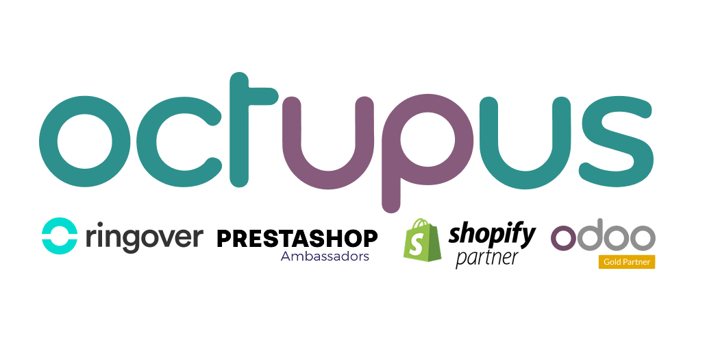 Octupus es partner de Shopify, Prestashop, Odoo y Ringover