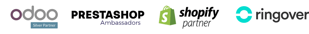 Octupus es partner de Shopify, Prestashop, Odoo y Ringover